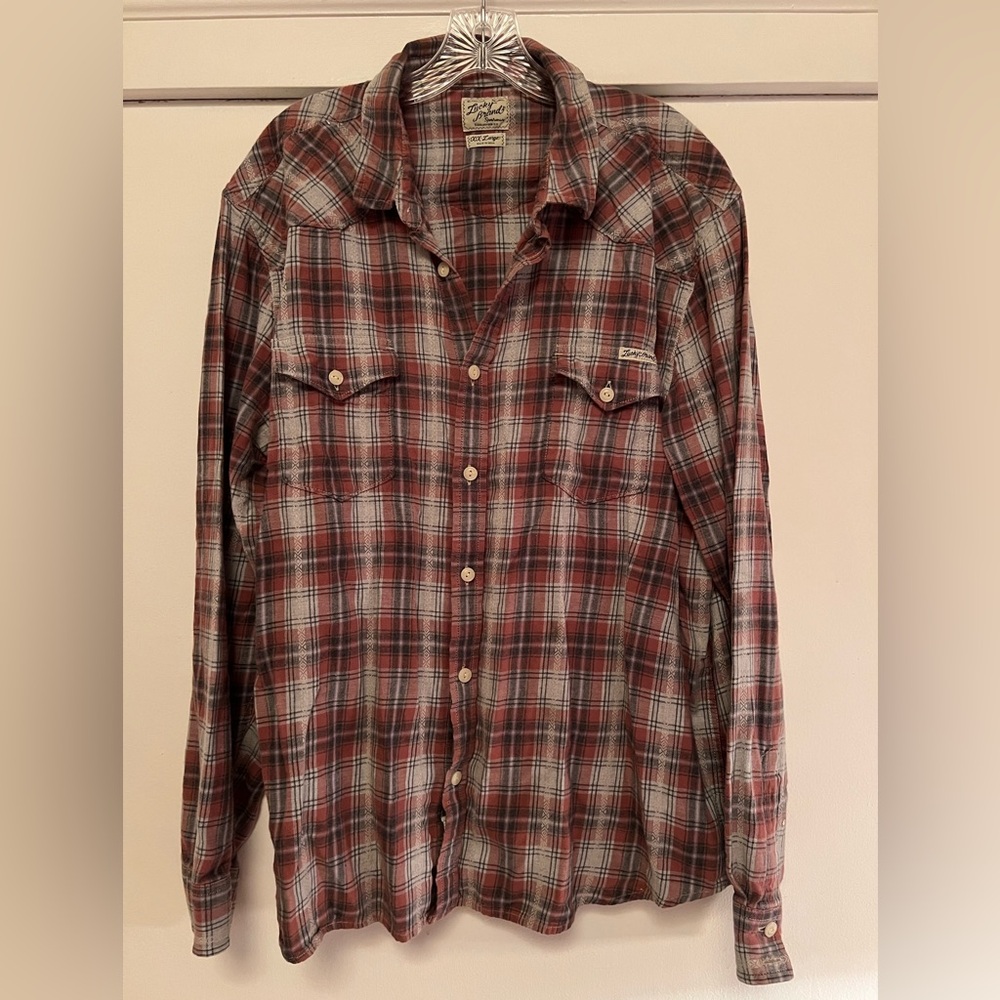 Lucky Brand Plaid Shirt XXL